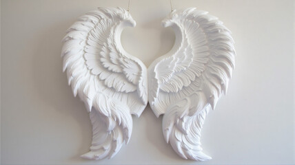 white angel wings