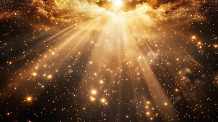 The biblical account of the creation of the world. And God said, Let there be light: and there was light.