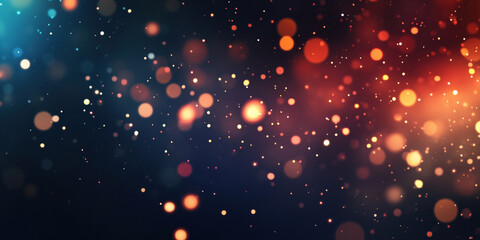 Fototapeta premium Festive abstract colorful background with bokeh lights