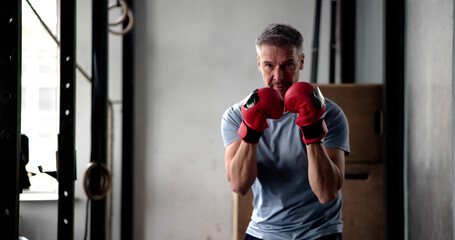 Man Power Boxing In Gym