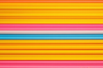 A vibrant and colorful arrangement of horizontal stripes in shades of orange, pink, yellow, and blue.