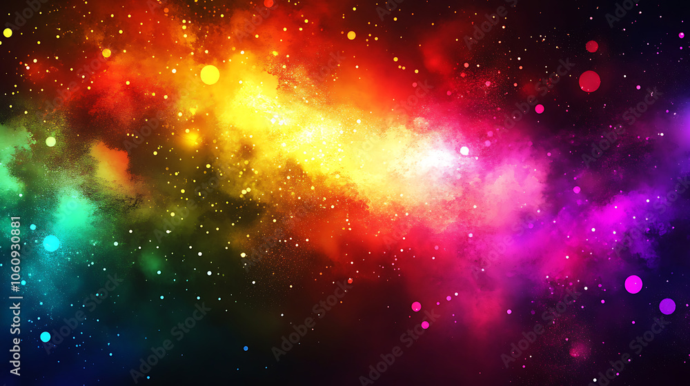 Poster Abstract color universe explosion cool creative background art