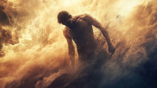 The Bible, the Book of Being, God creates man from the dust of the earth