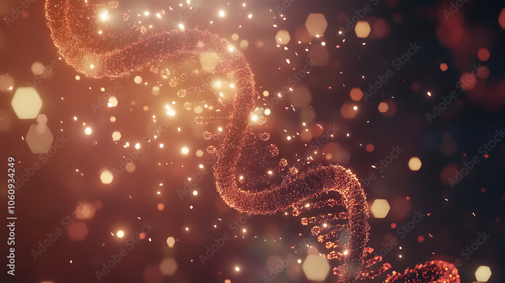 Poster biotechnology bioinformatics concept of dna and protein letter background, dna and protein sequence 