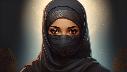  religion, niqab, eye, mask, fashion, ethnic, mysterious, religious, hood, model, burqa, myste