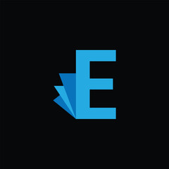 Modern Iconic Symbol With Letter E Logo