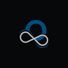 Infinity Symbol With Letter O Logo