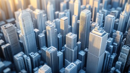 Obraz premium Aerial View of a Modern Cityscape