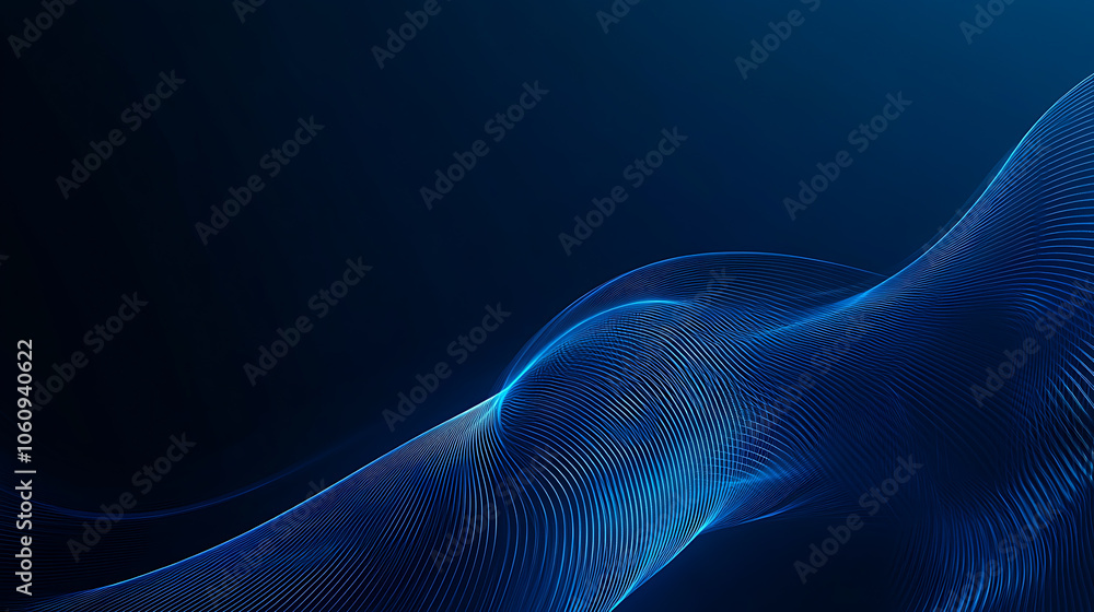 Poster modern abstract high speed movement, colourful dynamic motion on blue background, movement sport pat