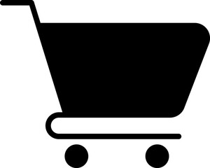 Shopping Cart Icon Vector. Shopping cart illustration for web, mobile apps. Shopping cart trolley icon vector isolated on white background