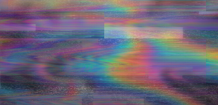 Digital video distortion with light leaks. Texture with abrasions and irregularities.