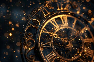 Vintage gold pocket watch with Roman numerals, perfect for events or adding timeless charm to jewelry collection