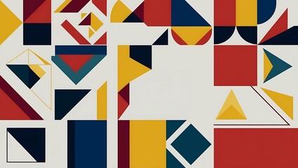 Abstract geometric shape background. Generative Ai.