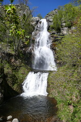 Obraz premium Cascade de Runes à Pont de Montevert Sud Mont Lozère
