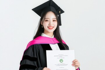 happy successful smiling woman university student graduating