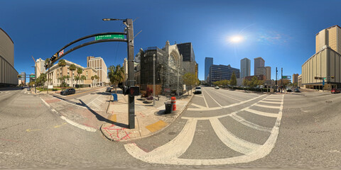 Tampa, Florida USA 2024. 360 equirectangular photography