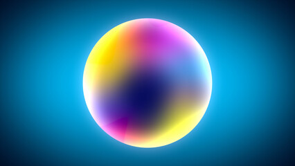 Beautiful decorative ball fantasy concept. Abstract Modern Background 4K.