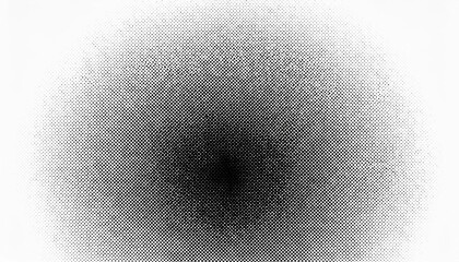 High-Contrast Black and White Halftone Gradient Dots Texture Background. Ideal for Retro Comic Book Effects, Pop Art, Grunge Designs, and Digital Noise Patterns in Graphic Design Projects