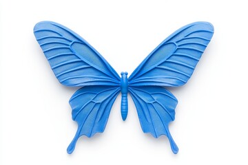 Wings of a tropical butterfly isolated on white.