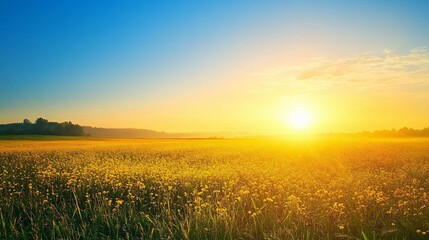 Golden Meadow Sunrise