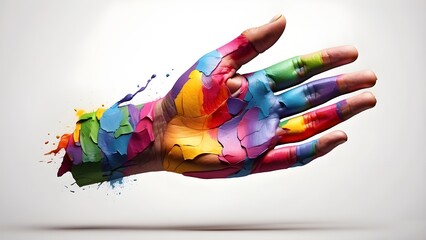 background with hand