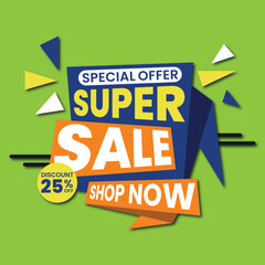 blue promotion sale template vector illustration