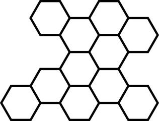 Obraz premium Honeycomb icon. Honeycomb bee natural icons. Yellow honeycomb symbol. Honeycomb Hexagons. Vector illustration