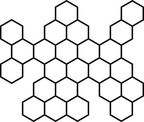 Honeycomb icon. Honeycomb bee natural icons. Yellow honeycomb symbol. Honeycomb Hexagons. Vector illustration