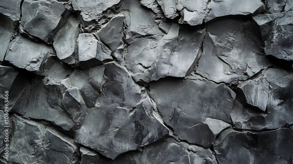 Poster black stone background with copy space for header design, texture of concrete wall surface