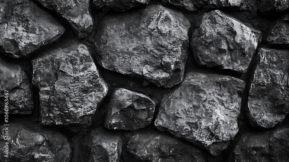 Poster black stone background with copy space for header design, texture of concrete wall surface