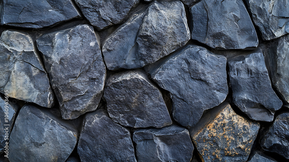 Aufkleber black stone background with copy space for header design, texture of concrete wall surface