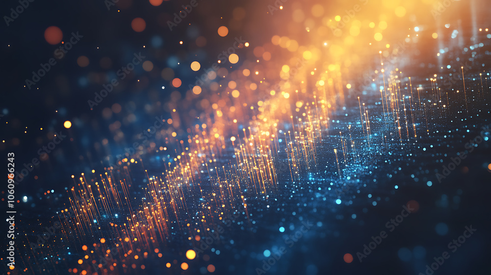 Fototapete An abstract concept image illustrating business transformation, showcasing an upward trend for development and growth with ample copy space for additional text or graphics