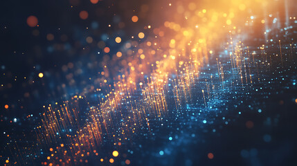 Obraz premium An abstract concept image illustrating business transformation, showcasing an upward trend for development and growth with ample copy space for additional text or graphics