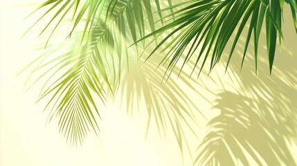 Obraz premium Palm Leaves and Shadow