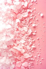 Fototapeta premium Bath salts, border, background wallpaper, blank in the middle, minimalism, negative space, used for postcard template