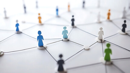Global business network structure with connections for data exchange and collaboration
