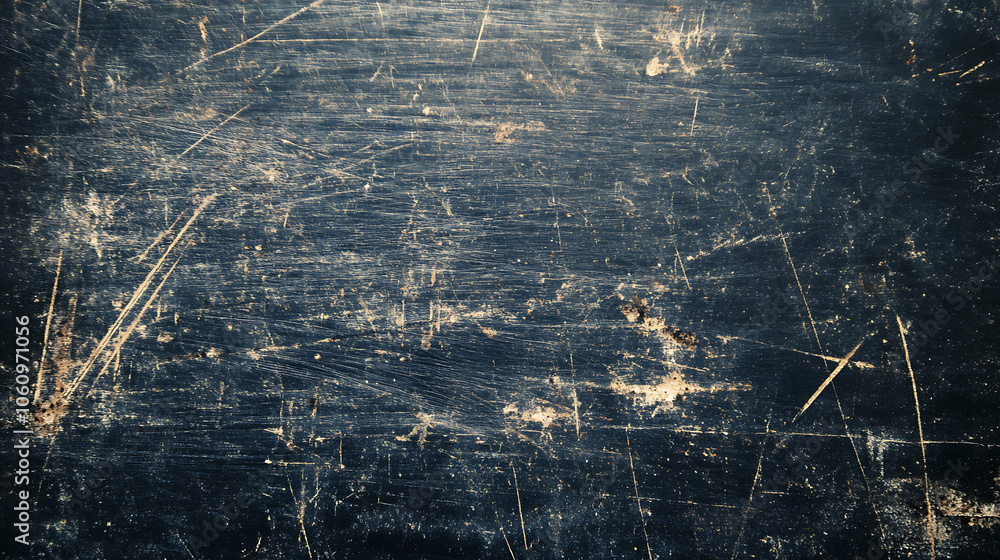 Poster dust and scratches on black surface, abstract background, texture layer for photo editor, old grunge