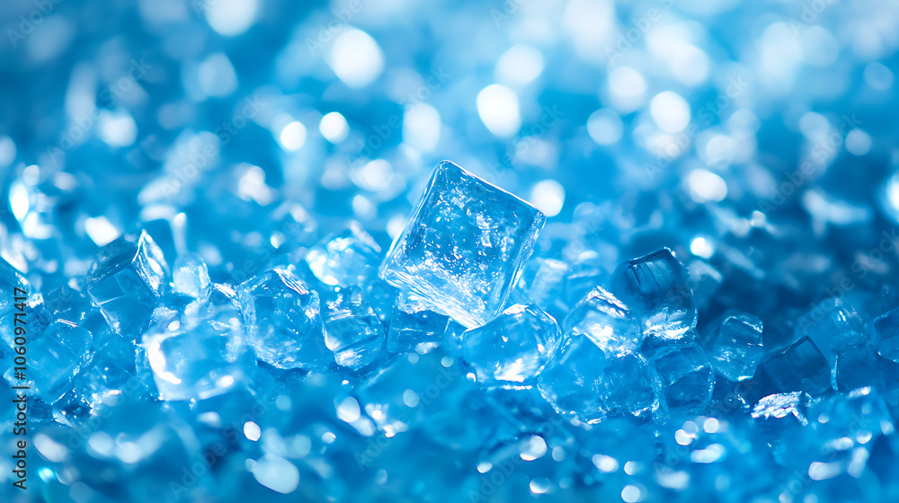 Aufkleber frosty ice texture background closeup of cold textured surface abstract photo