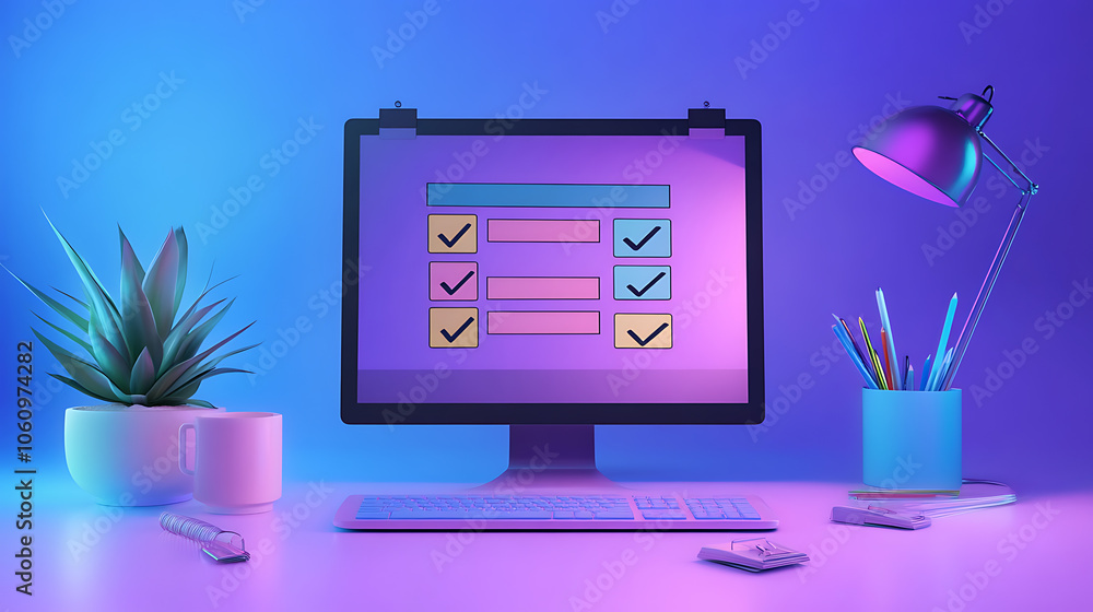 Poster online checklist survey customer experience questionnaire website user feedback form checkmarks and 
