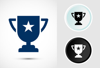 Award icon design illustration, Winning icon, Champion symbol