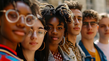 Group of Diverse Young People Representing Gen Z