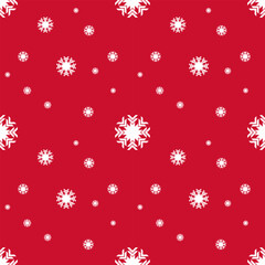 Seamless pattern with snowflakes