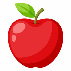 red apple illustration