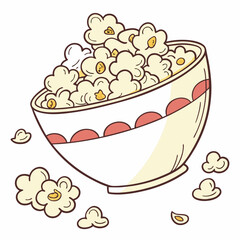 illustration of a bowl of cake