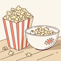 popcorn in a bucket