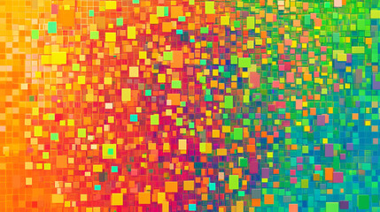 Fototapeta premium Abstract Colorful Square Pattern Background Vibrant Geometric Texture