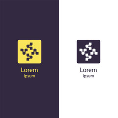 Logo-372
Modern tech logo with pixel or network grid style, ideal for software, data, blockchain, or connectivity-focused brands. Clean, geometric, editable vector design.