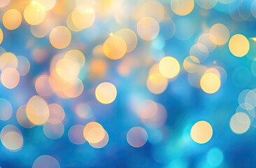 Obraz premium Blurred pastel background with soft bokeh lights. 