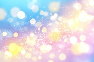 Fototapeta premium Blurred pastel background with soft bokeh lights and space for text or design. 