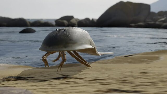 Animation of the giant extinct Eurypterid Hibbertopterus scouleri. These are often referred to as "Sea Scorpions". 